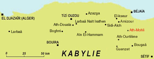 Situation géographique en Algérie