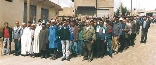 Journée de deuil pour la population du village Tichi n´Ath-Mohli, lors du quarantième jour du décès de Dda yahya, dans son village natal (Agwni-Foughal)